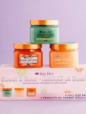 Tree Hut Sweet & Sour Shea Sugar Scrub Trio